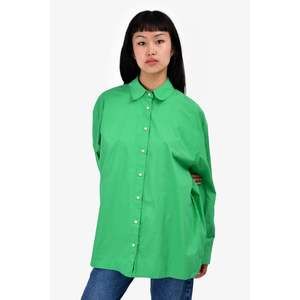Lou Lou. Studio Green Collared. Button Down Top Size XS